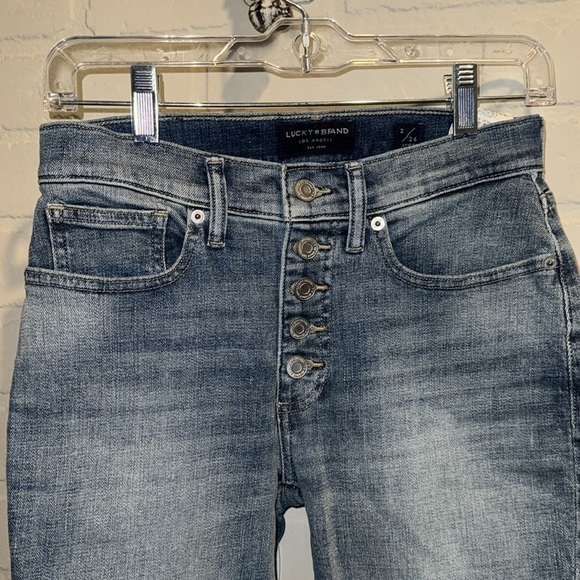 Lucky Brand Jeans Bridgette high rise skinny 2 ankle button fly NEW baddie denim - Picture 2 of 6